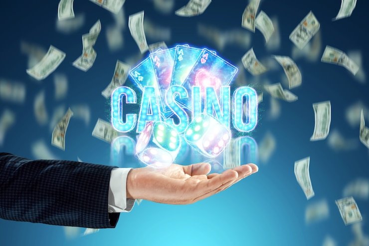 Dashboard view with sport events and casino game categories